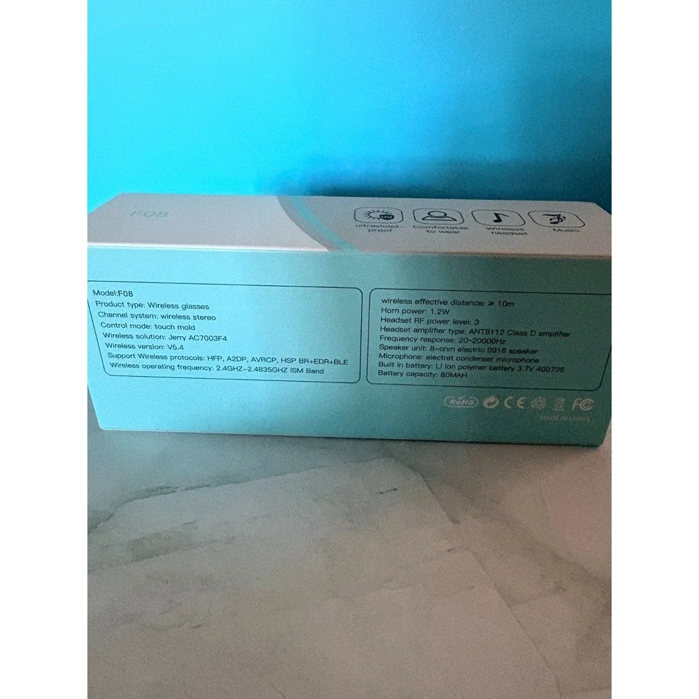 F08 Sun Glasses Wireless Headset
